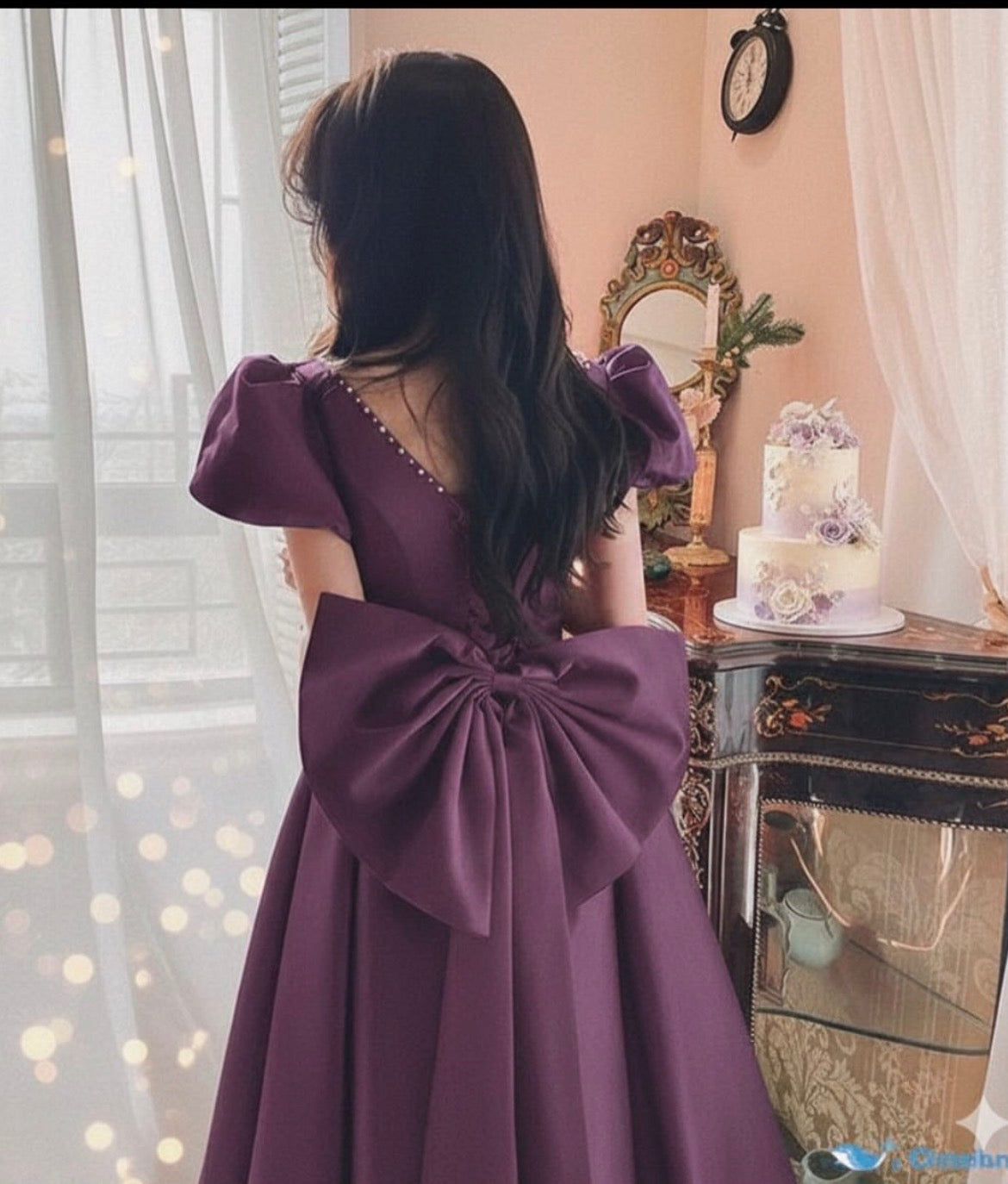 Vintage bow midi 💜