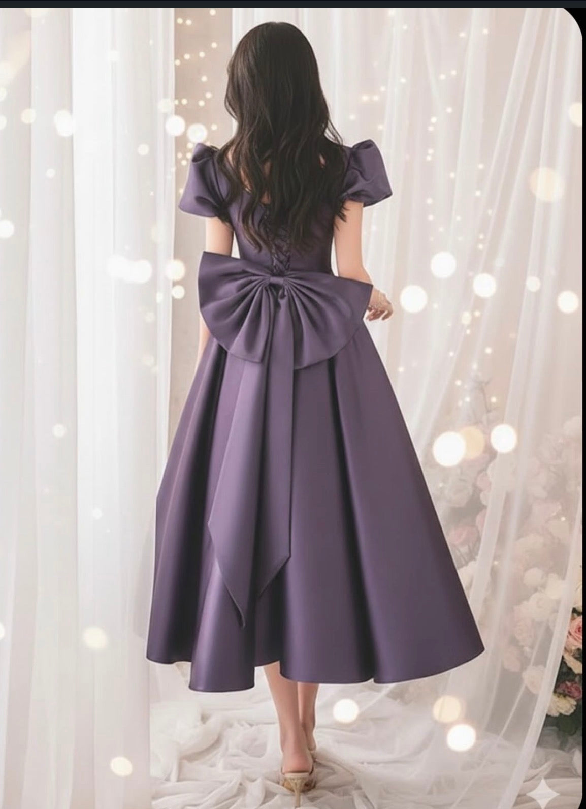 Vintage bow midi 💜
