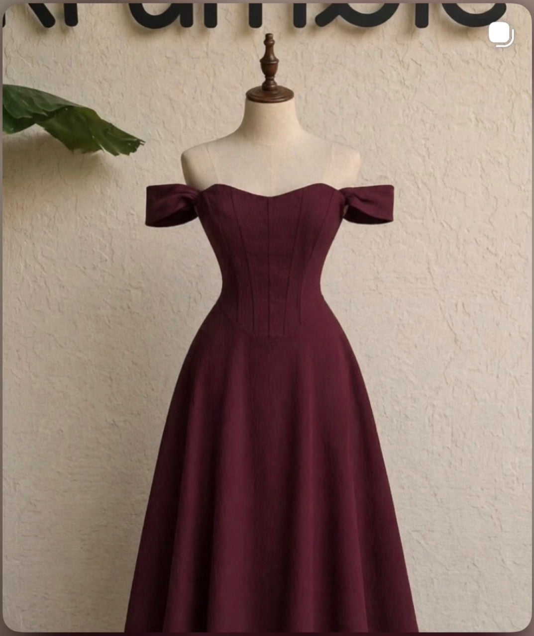 The Midnight Merlot Corset Midi
