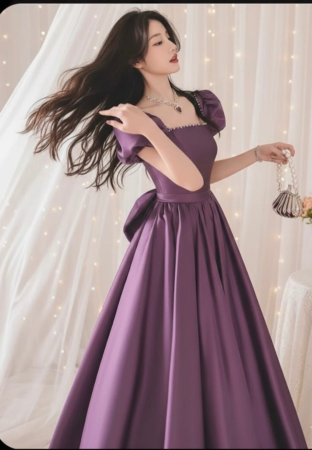 Vintage bow midi 💜